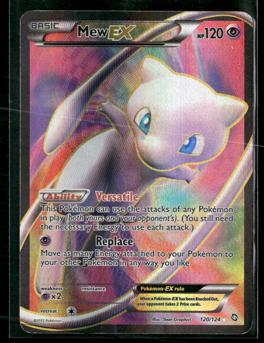 Dragons Exalted Mew EX (120 Full Art) #120/124 (Damaged)