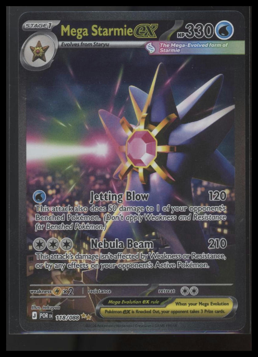 ME03: Perfect Order Mega Starmie ex #118/088