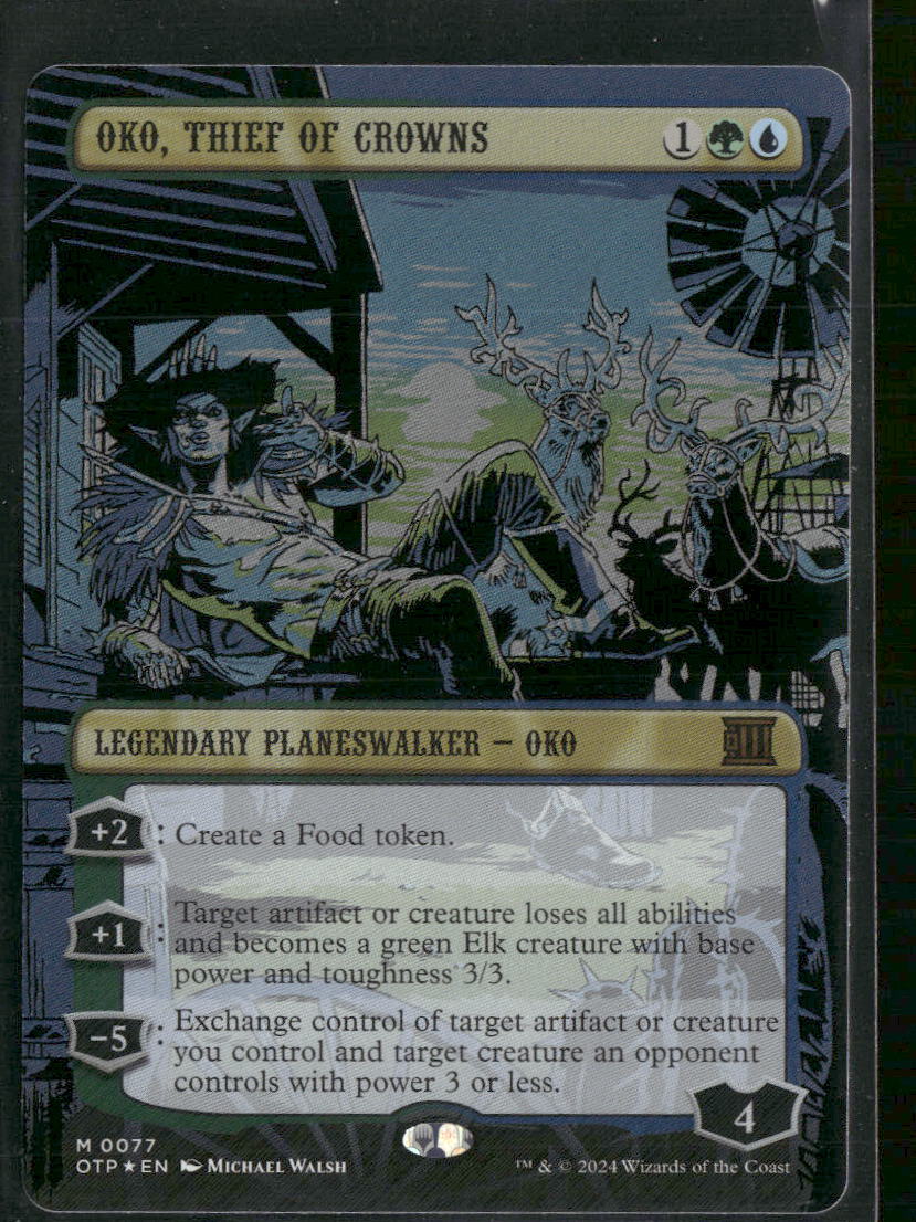Outlaw Thunder Junction: Breaking News Oko, Thief of Crowns (Textured Foil) #77