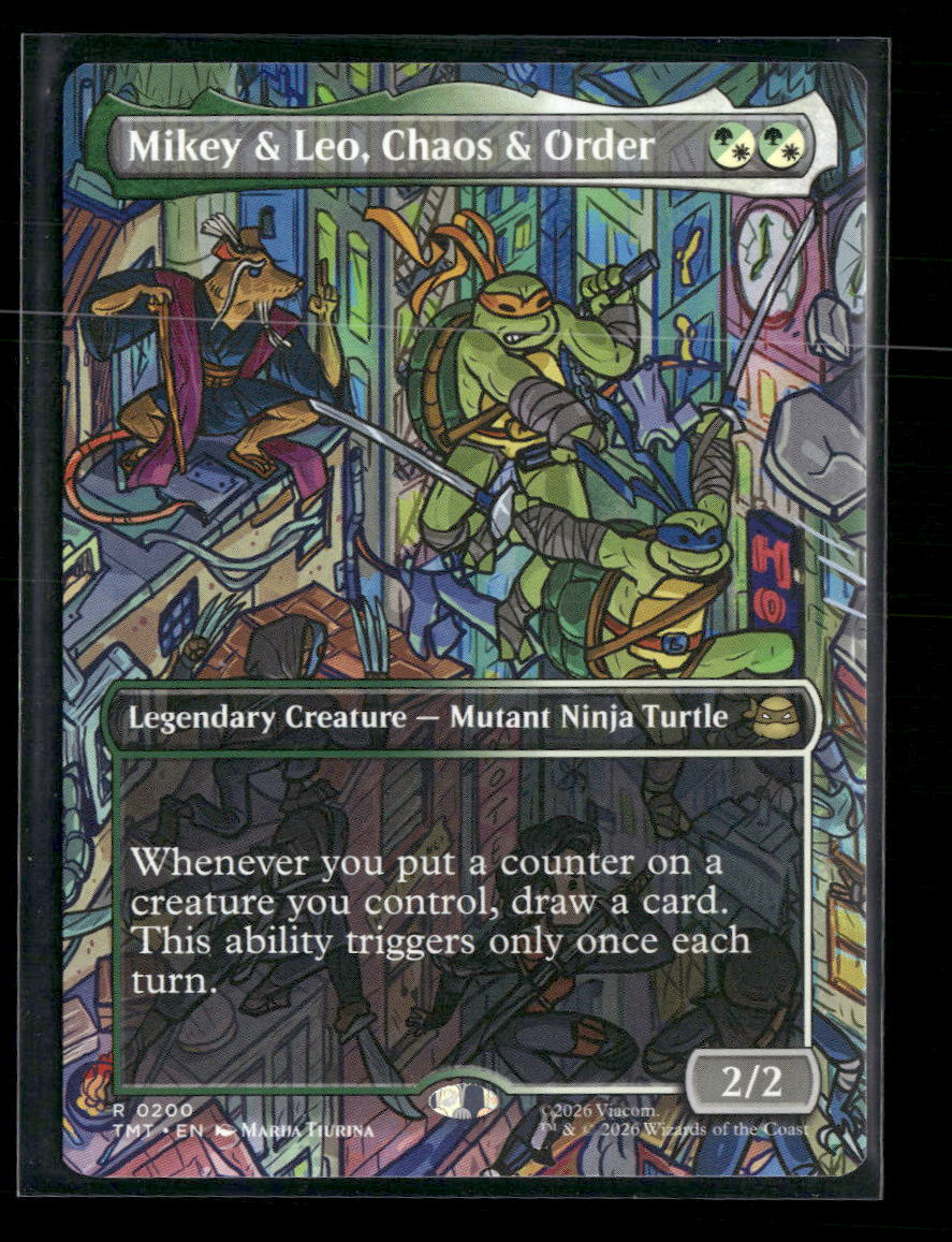 Teenage Mutant Ninja Turtles Mikey & Leo, Chaos & Order (Borderless) #200