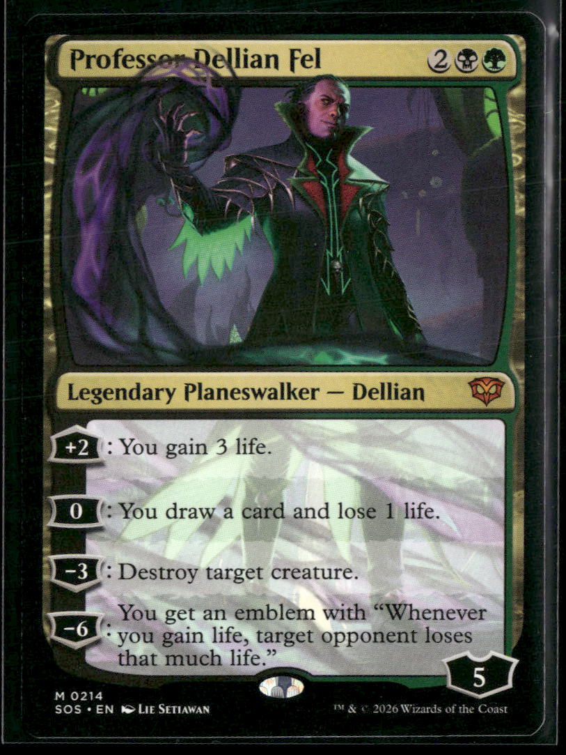 Secrets of Strixhaven Professor Dellian Fel #214