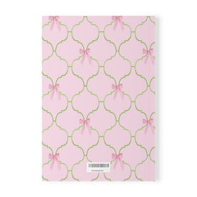 Watercolor Bow Softcover Notebook