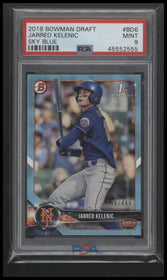 2018 Bowman Draft Sky Blue Jarred Kelenic 9 PSA #BD6