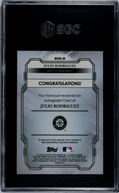 2019 Bowman Sterling Prospect Auto. Julio Rodriguez 9.5 SGC #BSPA-JR