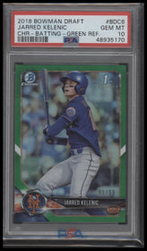 2018 Bowman Draft Chr-Batting-Green Ref. Jarred Kelenic 10 PSA #BDC6