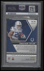 2020 Panini Mosaic Reactive Green Jonathan Taylor 10 PSA #216