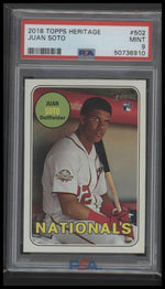 2018 Topps Heritage Juan Soto 9 PSA #502