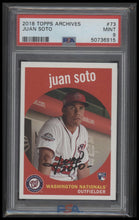 2018 Topps Archives Juan Soto 9 PSA #73