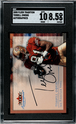 2000 Fleer Tradition Autographics Terrell Owens 8.5 SGC #