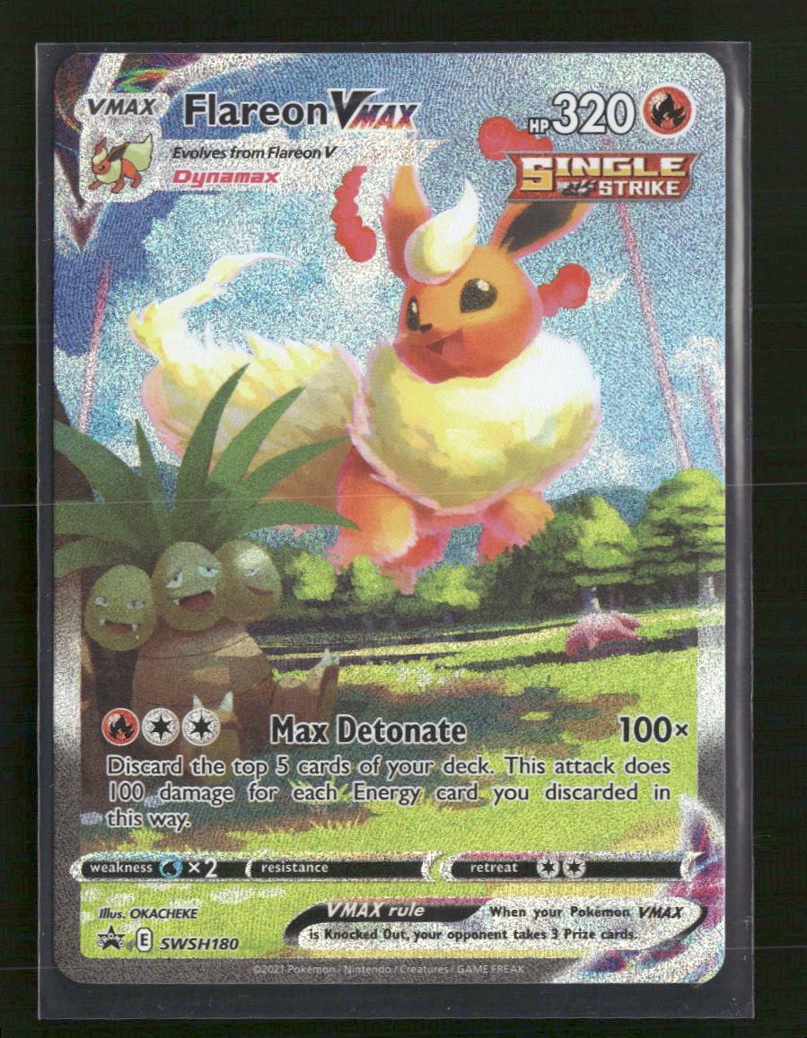 SWSH: Sword & Shield Promo Cards Flareon VMAX #SWSH180