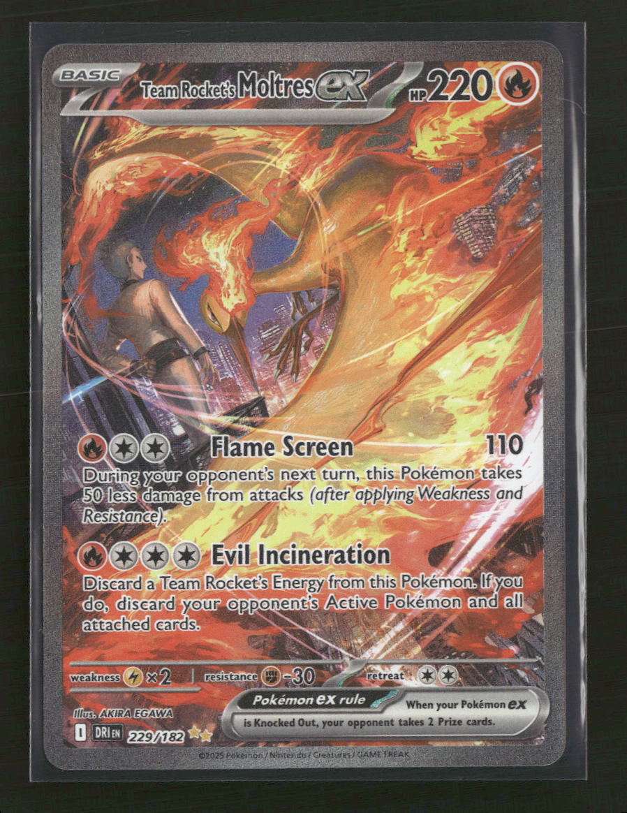 SV10: Destined Rivals Team Rocket's Moltres ex #229/182