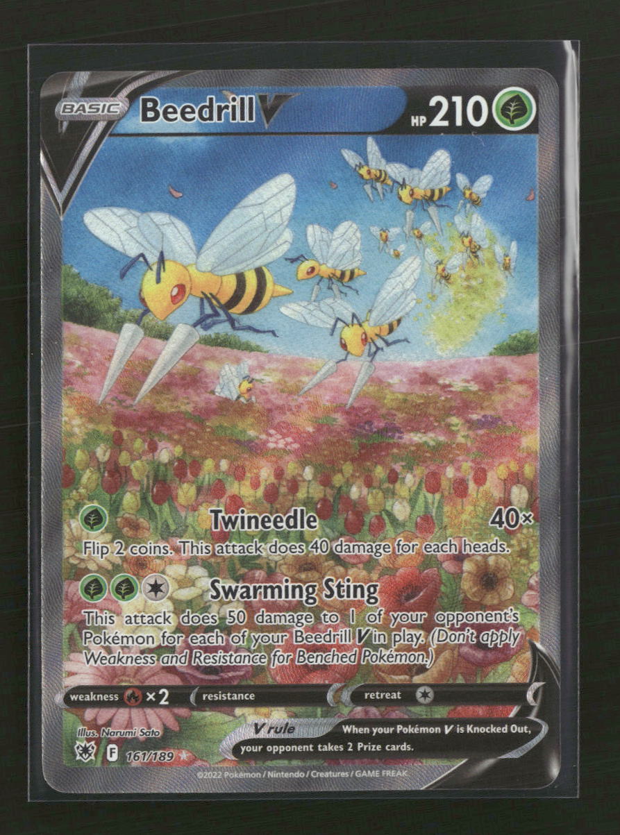 SWSH10: Astral Radiance Beedrill V (Alternate Full Art) #161/189