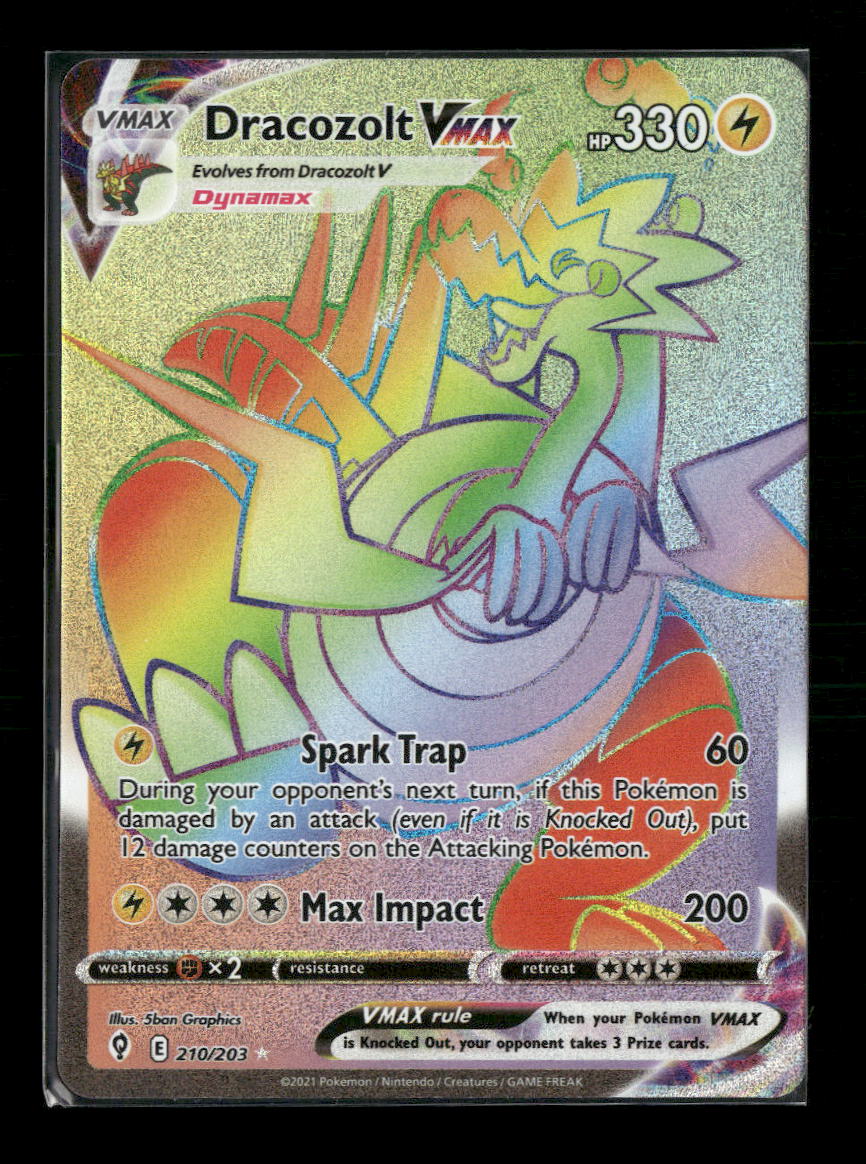 SWSH07: Evolving Skies Dracozolt VMAX (Secret) #210/203