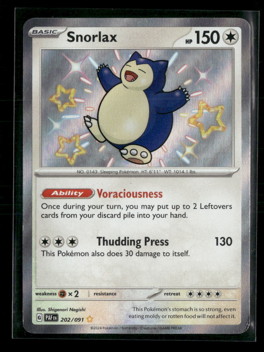SV: Paldean Fates Snorlax #202/091