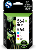 New, Pre-Owned - HP 564XL Black 564 Cyan, Magenta, Yellow ink cartridges-4 Pack