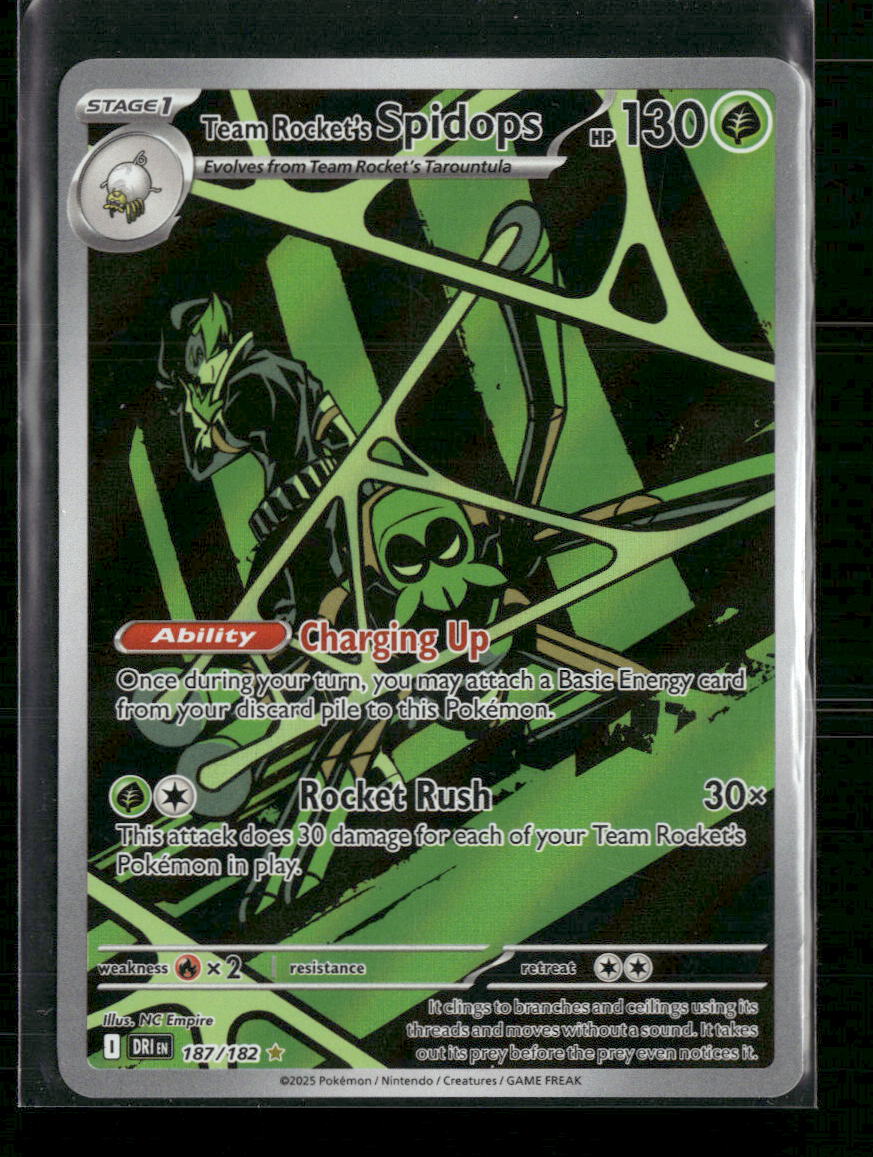 SV10: Destined Rivals Team Rocket's Spidops #187/182