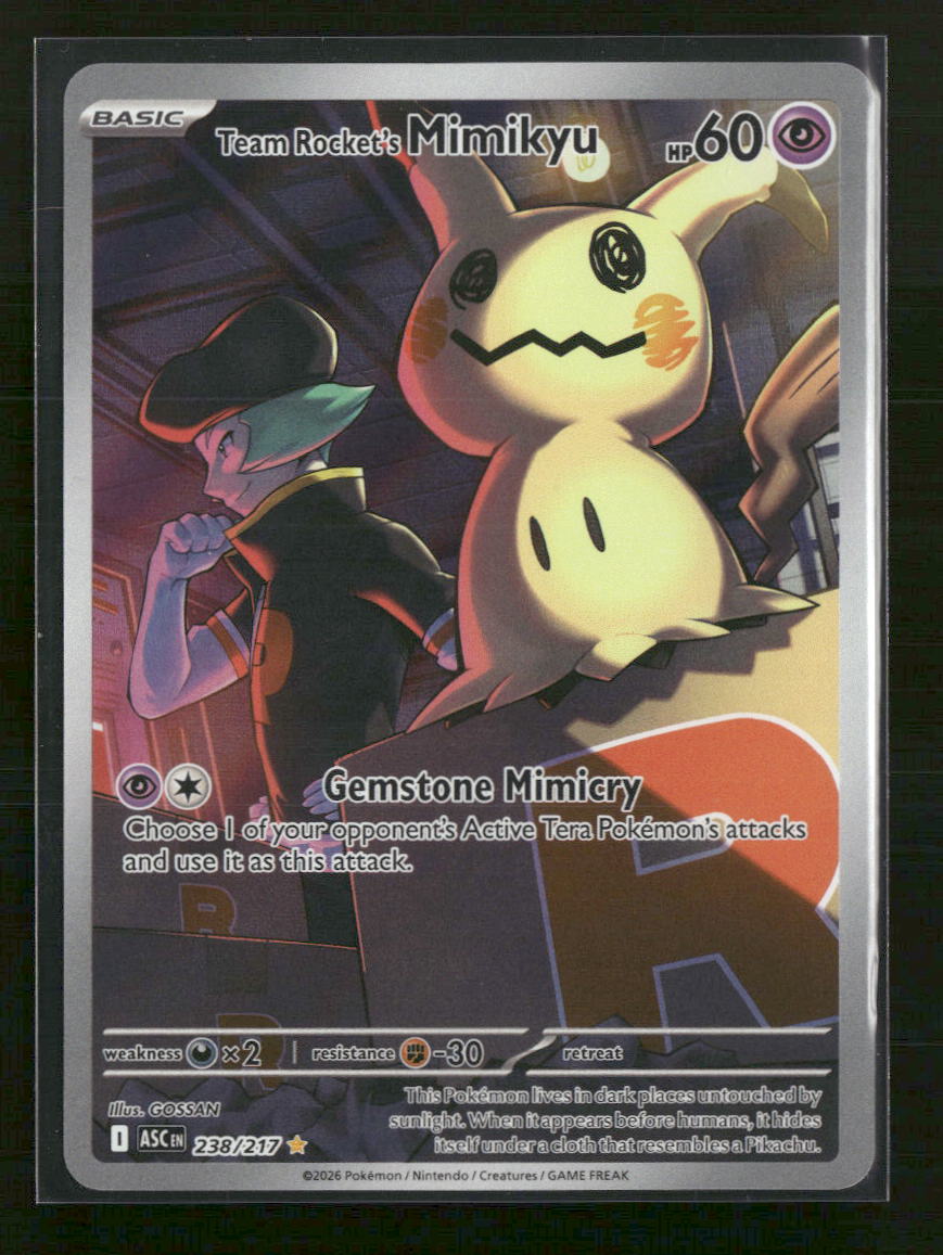 ME: Ascended Heroes Team Rocket's Mimikyu #238/217