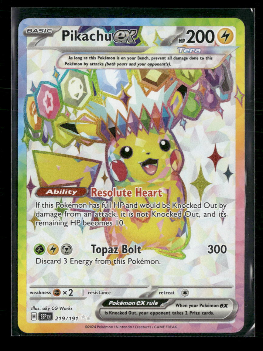 SV08: Surging Sparks Pikachu ex #219/191