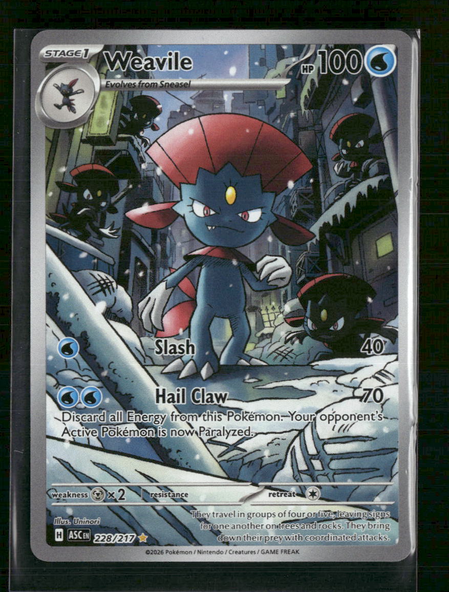 ME: Ascended Heroes Weavile #228/217