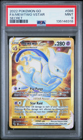 2022 Pokemon Go Secret Fa/Mewtwo Vstar 9 PSA #086