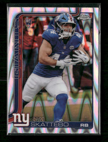 2025 Topps Chrome Ray Wave Refractor Cam Skattebo Rookie #331