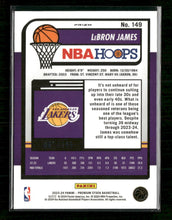 2023-24 Hoops Premium Stock Purple Ice Prizm LeBron James #/149 #149