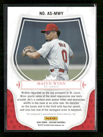 2024 Panini Crusade Apprentice Signatures Masyn Winn Auto #AS-MWY