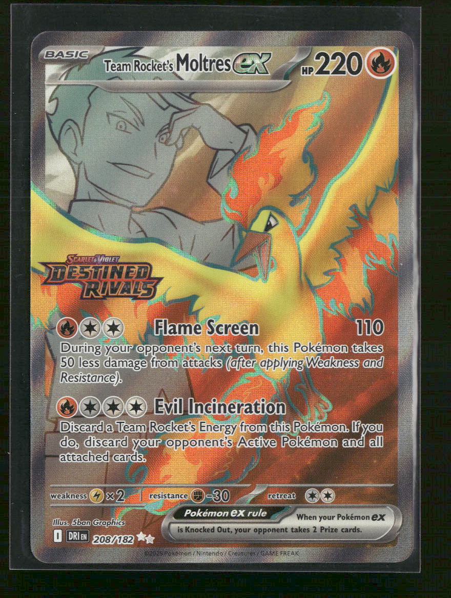 Miscellaneous Cards & Products Team Rocket's Moltres ex #208/182