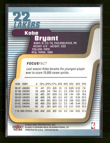 2003-04 Fleer Focus Kobe Bryant #22