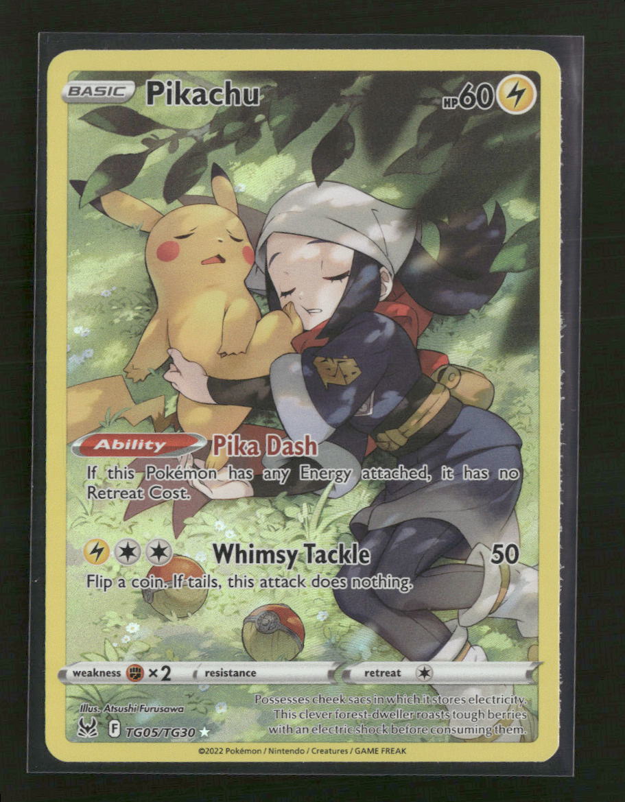 SWSH11: Lost Origin Trainer Gallery Pikachu #TG05/TG30