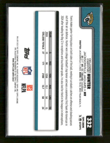 2025 Topps Chrome Aqua Refractor Travis Hunter Rookie #/199 #332