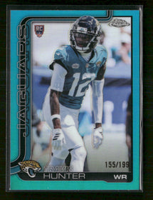 2025 Topps Chrome Aqua Refractor Travis Hunter Rookie #/199 #332