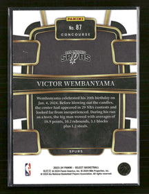 2023-24 Panini Select Blue (Retail Base) Victor Wembanyama Rookie #87