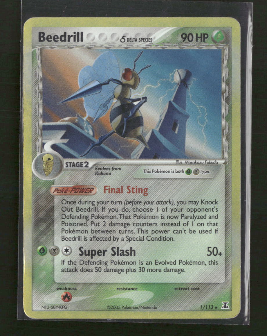 Delta Species Beedrill (Delta Species) #1/113 Damaged