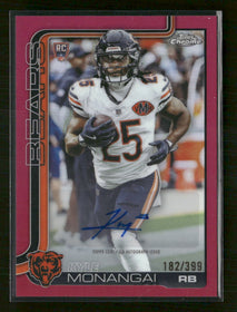 2025 Topps Chrome Rookie Auto Magenta Refractor #/399 Kyle Monangai #RA-KYM
