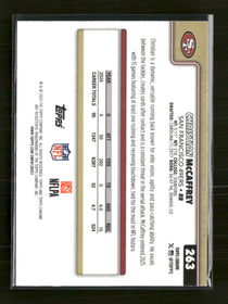 2025 Topps Chrome Pink Wave Refractor Christian McCaffrey #/250 #263