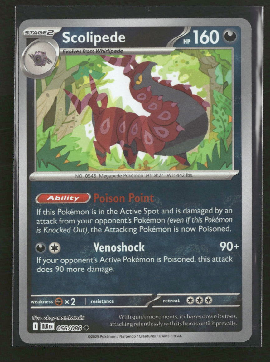 SV: Black Bolt Scolipede (Master Ball Pattern) #056/086