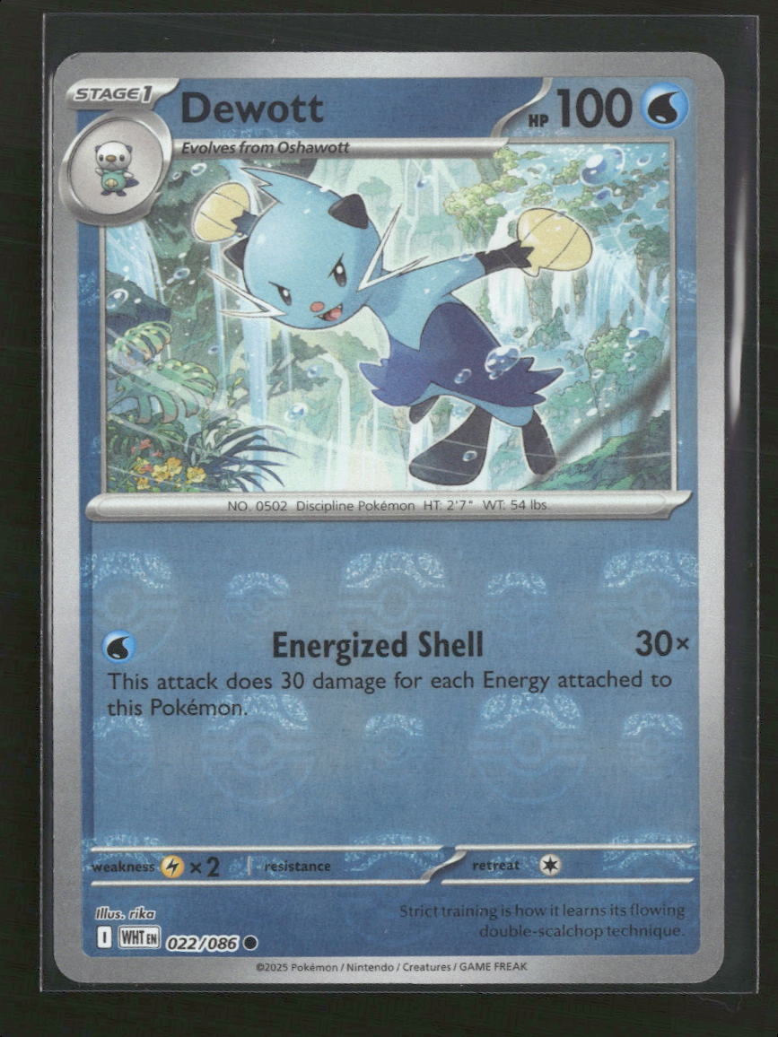 SV: White Flare Dewott (Master Ball Pattern) #022/086