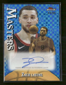 2024-25 Finest Masters Auto Blue Geometric Refractor Zach Lavine #/99 #MA-ZL
