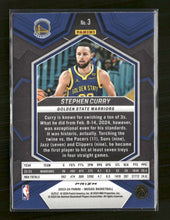 2023-24 Panini Mosaic Reactive Blue Stephen Curry #3