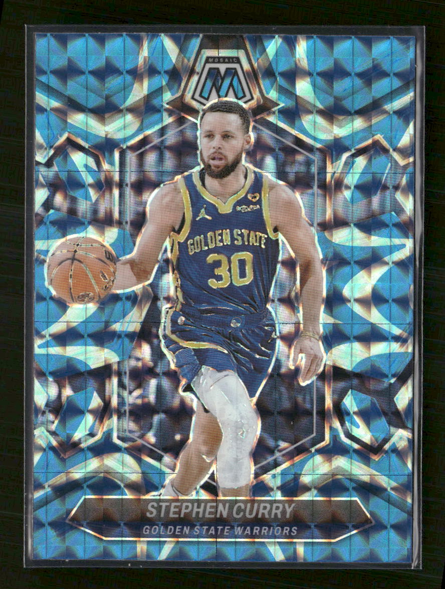 2023-24 Panini Mosaic Reactive Blue Stephen Curry #3