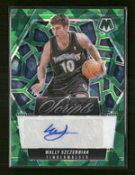 2024-25 Panini Mosaic Scripts Green Ice Wally Szczerbiak Auto #MS-WSM