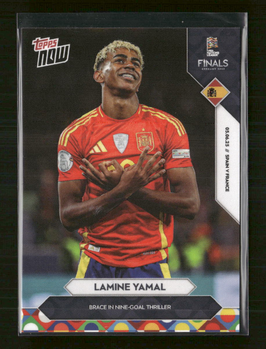 2025 Topps Now UEFA Nations League Lamine Yamal #002
