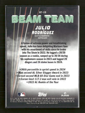 2025 Stadium Club Beam Team Julio Rodríguez #BT-15