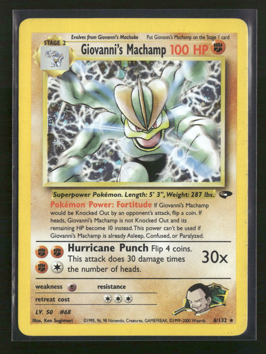 Gym Challenge Giovanni's Machamp #006/132