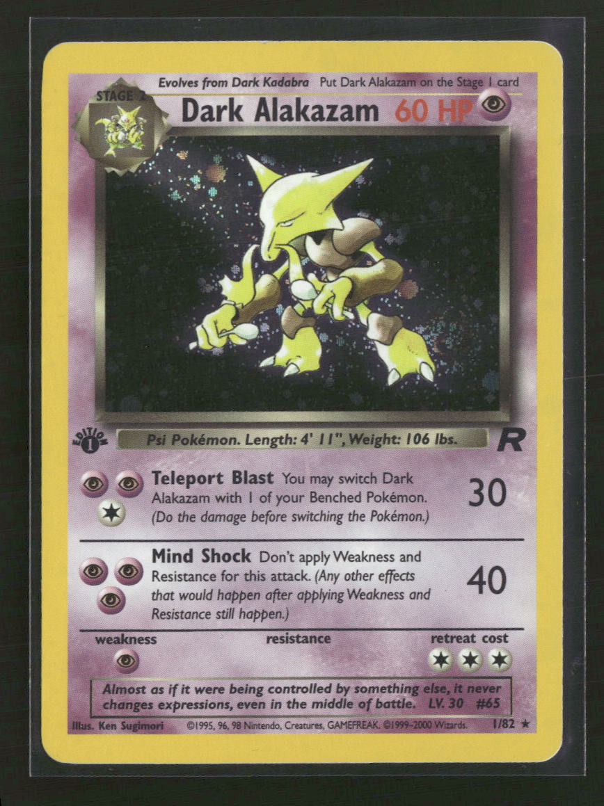Team Rocket Dark Alakazam (1) #01/82