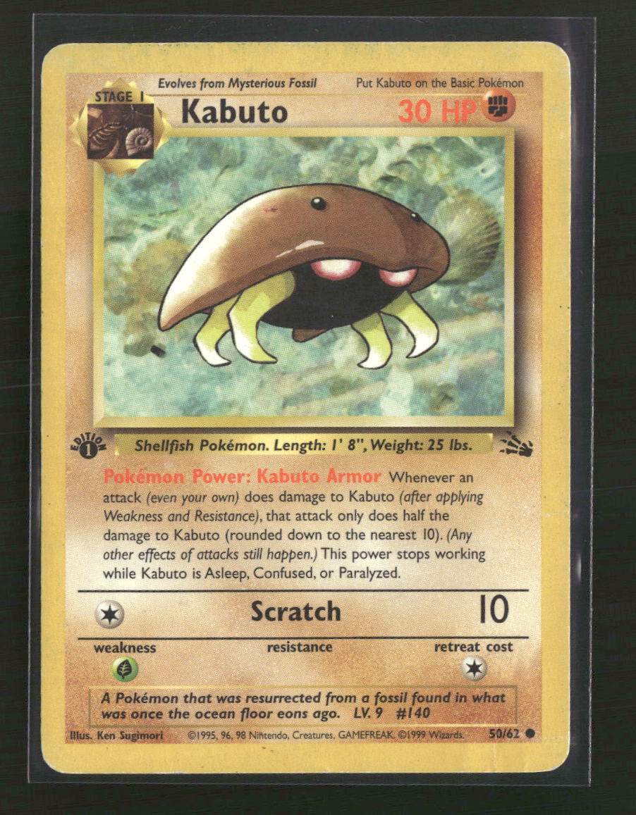Fossil Kabuto #50/62 Damaged