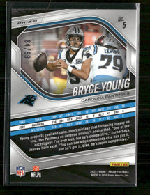 2025 Panini Prizm No Huddle Red Bryce Young #/99 #5