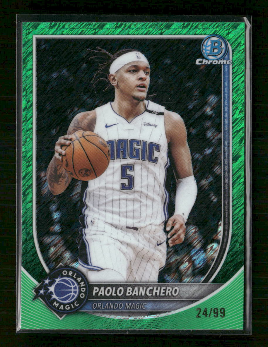 2025-26 Bowman Chrome Green Shimmer Refractor Paolo Banchero #/99 #BCV-94