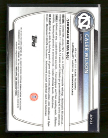 2025-26 Bowman Chrome Prospects Speckle Refractor Caleb Wilson #/299 #BCP-83